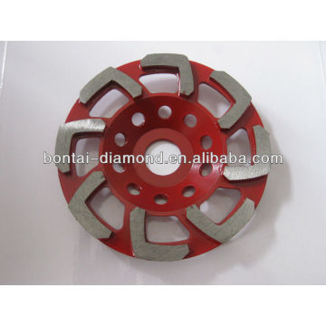 L shape diamond grinding tool for concrte and stone